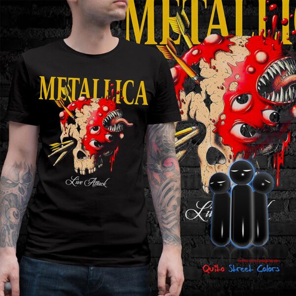 Camiseta Metallica Live Attack