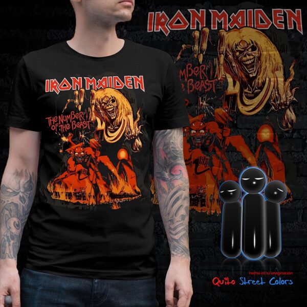 Camiseta Iron maiden the number of the beast