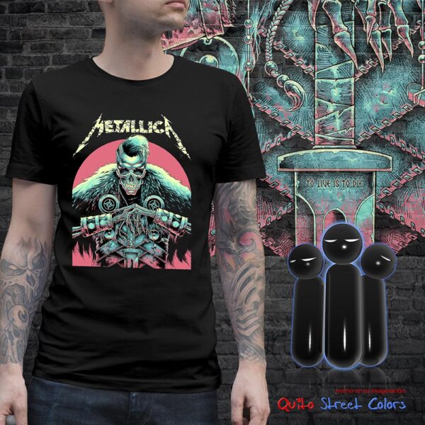 Camiseta Metallica to live is to die 01