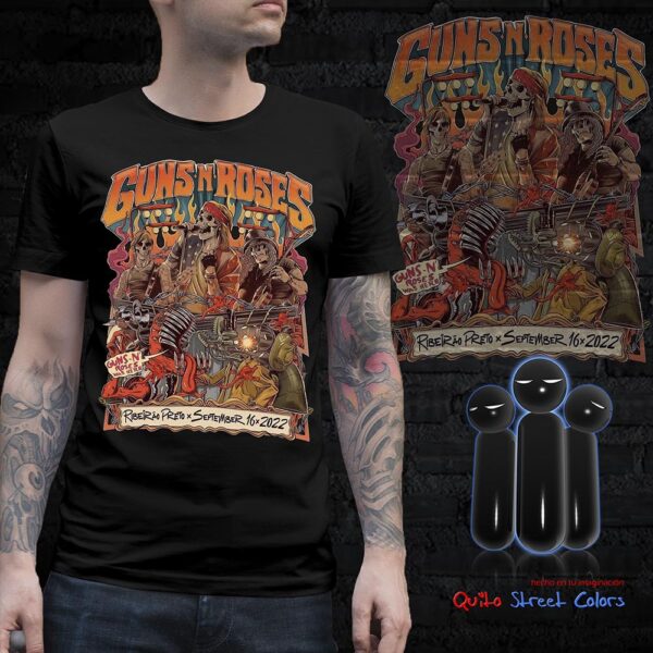 Camiseta Guns n roses Ribeirao Preto