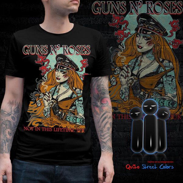 Camiseta Guns n roses Not in this lifetime