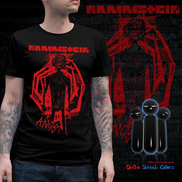 Camiseta Rammstein Schwarzer Mann