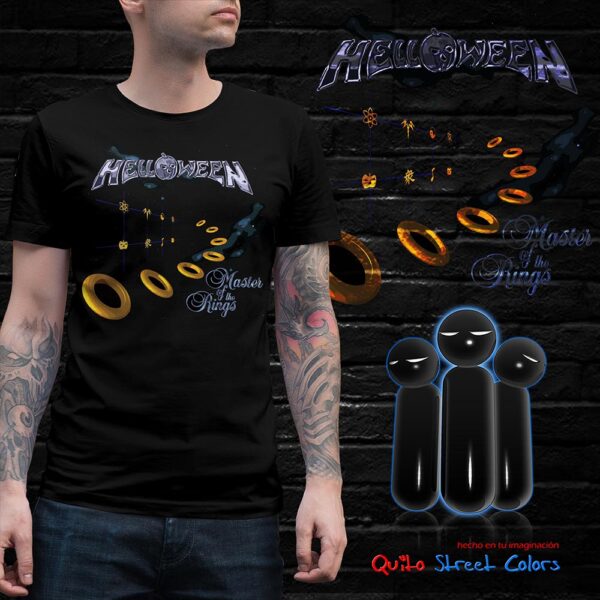 Camiseta Helloween Master of the rings