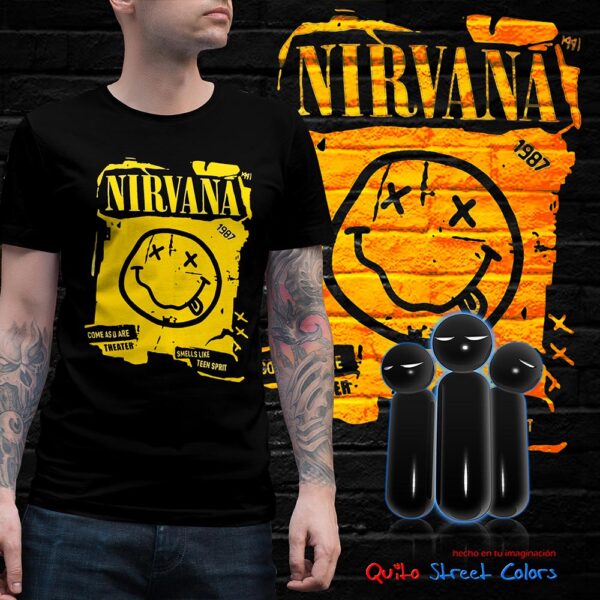 Camiseta Nirvana smells like teen spirit 01