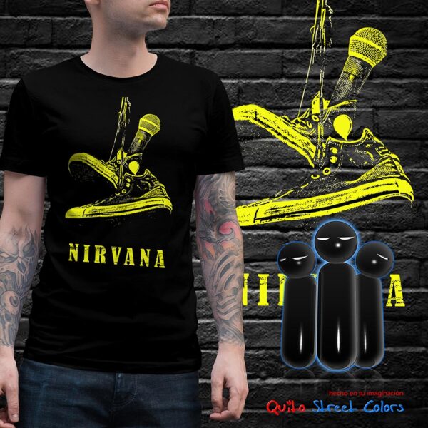 Camiseta Nirvana converse