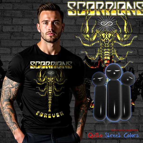 Camiseta Scorpions forever