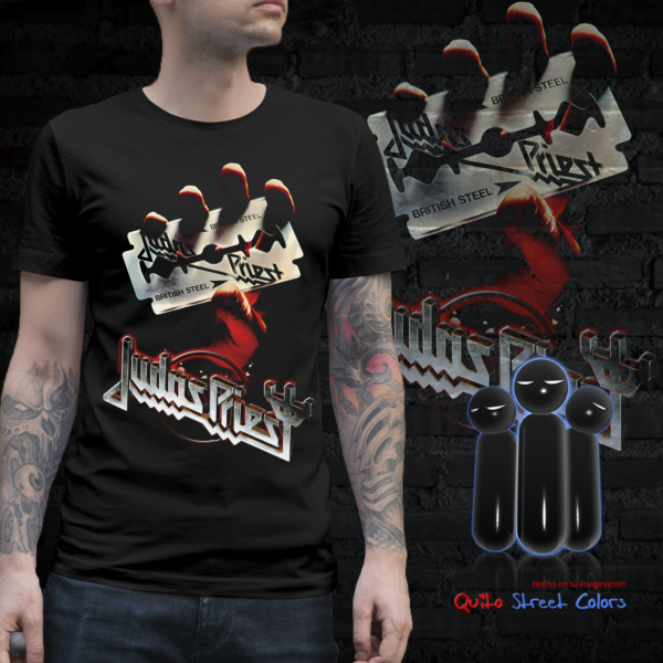 Camiseta Judas Priest British Steel