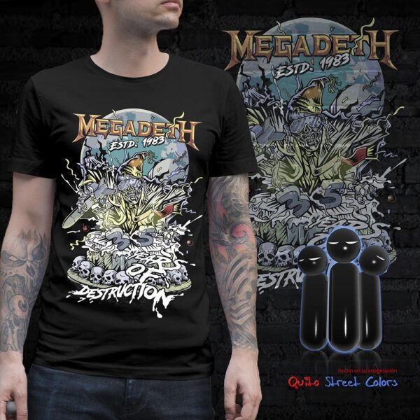 Camiseta Megadeath 35 years