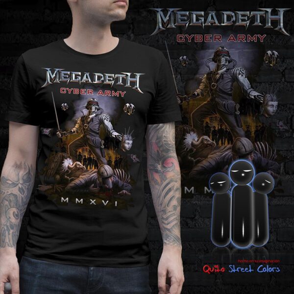 Camiseta Megadeath cyber army