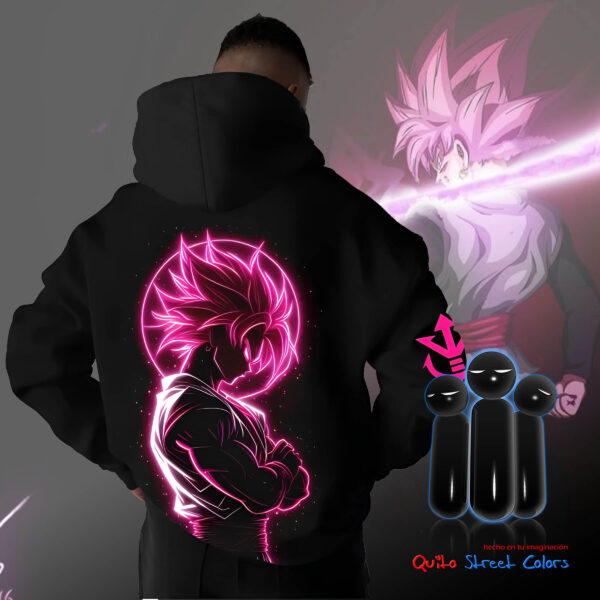 Hoodie Dragon ball Goku black rose