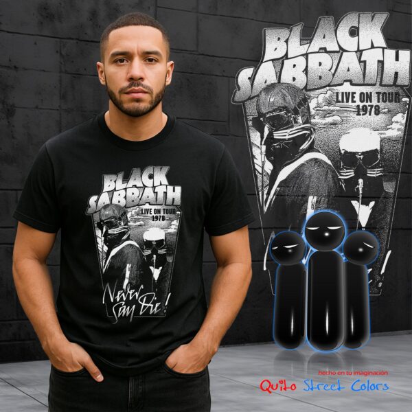 Camiseta Black sabbath never say die