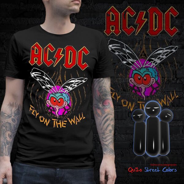 Camiseta ACDC Fly on the wall 01