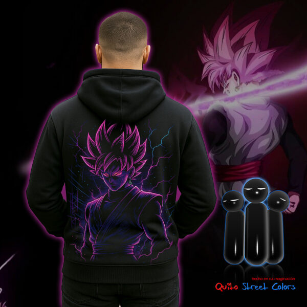 Hoodie Goku black rose