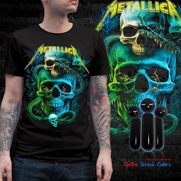 Camiseta Metallica Craneo