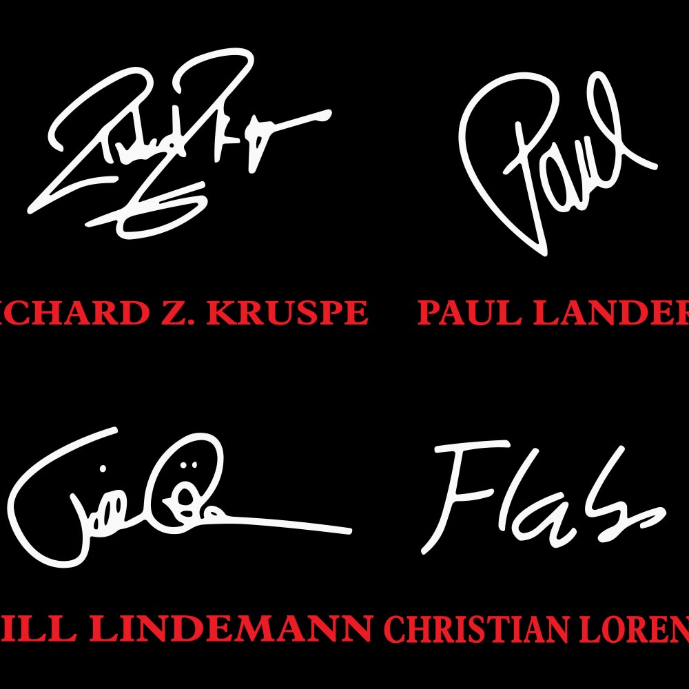 Camiseta Rammstein Autógrafos Imagen 4