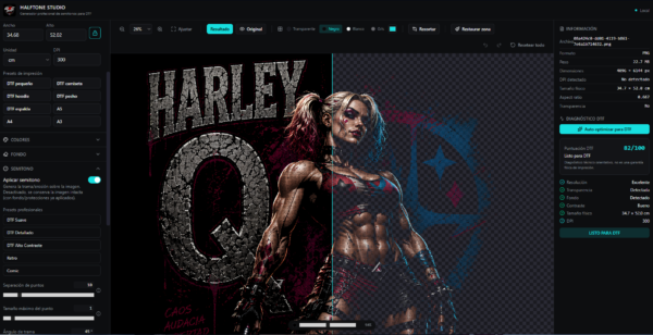 Halftone Studio – Semitonos profesionales para DTF