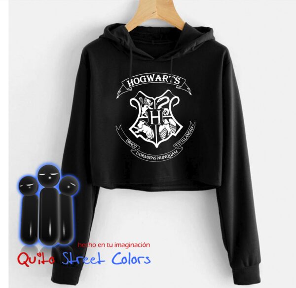 Crop hoodie Hogwarts 01