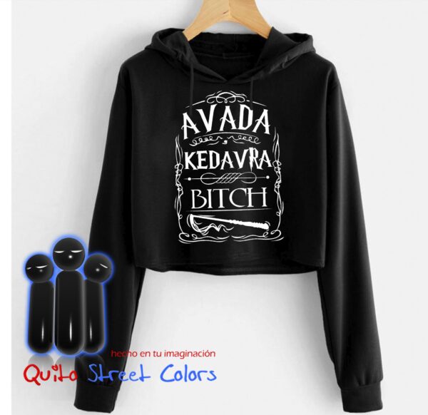 Crop hoodie Avada Kedavra